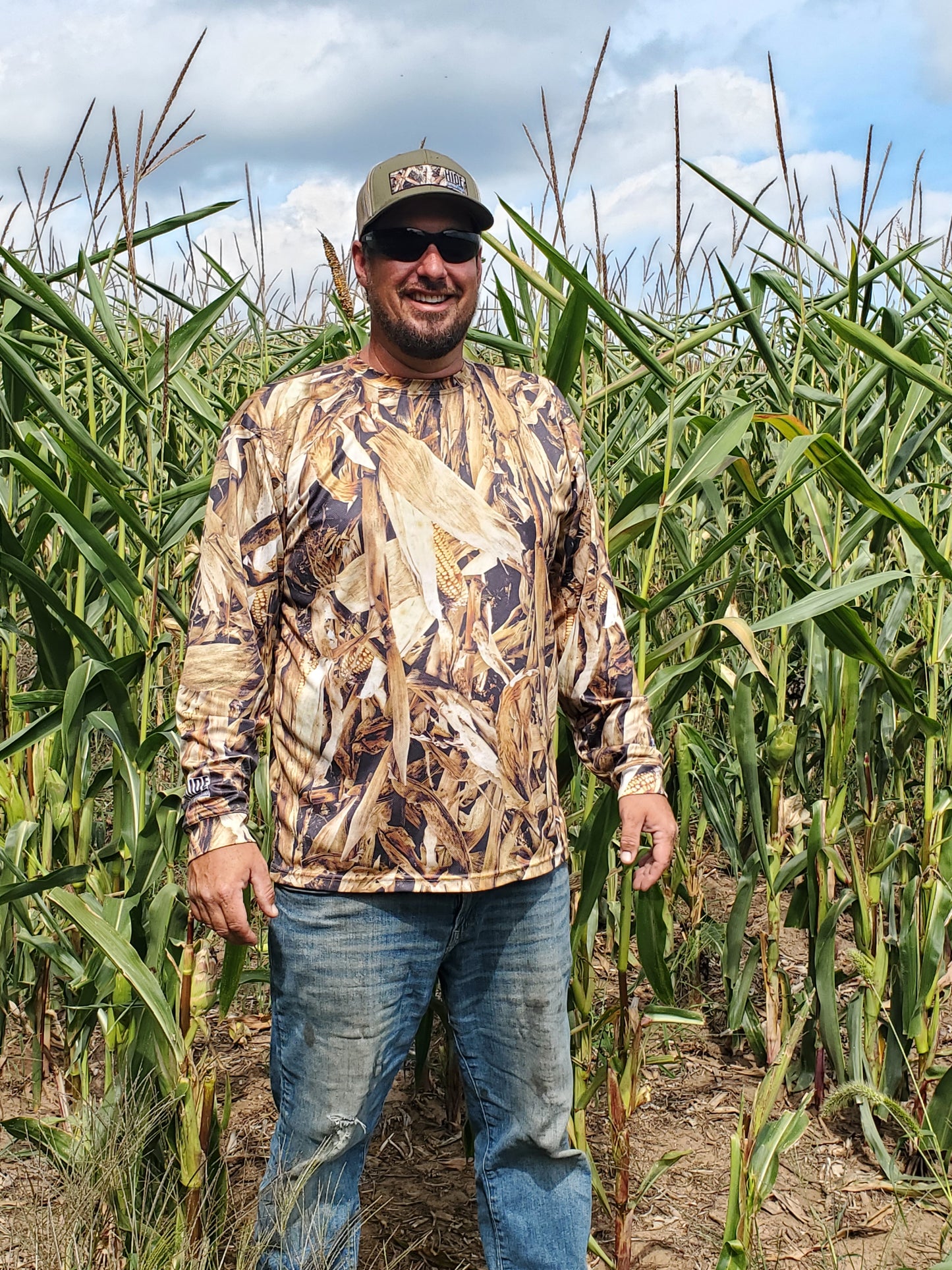 Fall Corn Stalk - "HELL YES! Series" - Long Sleeve T-Shirt