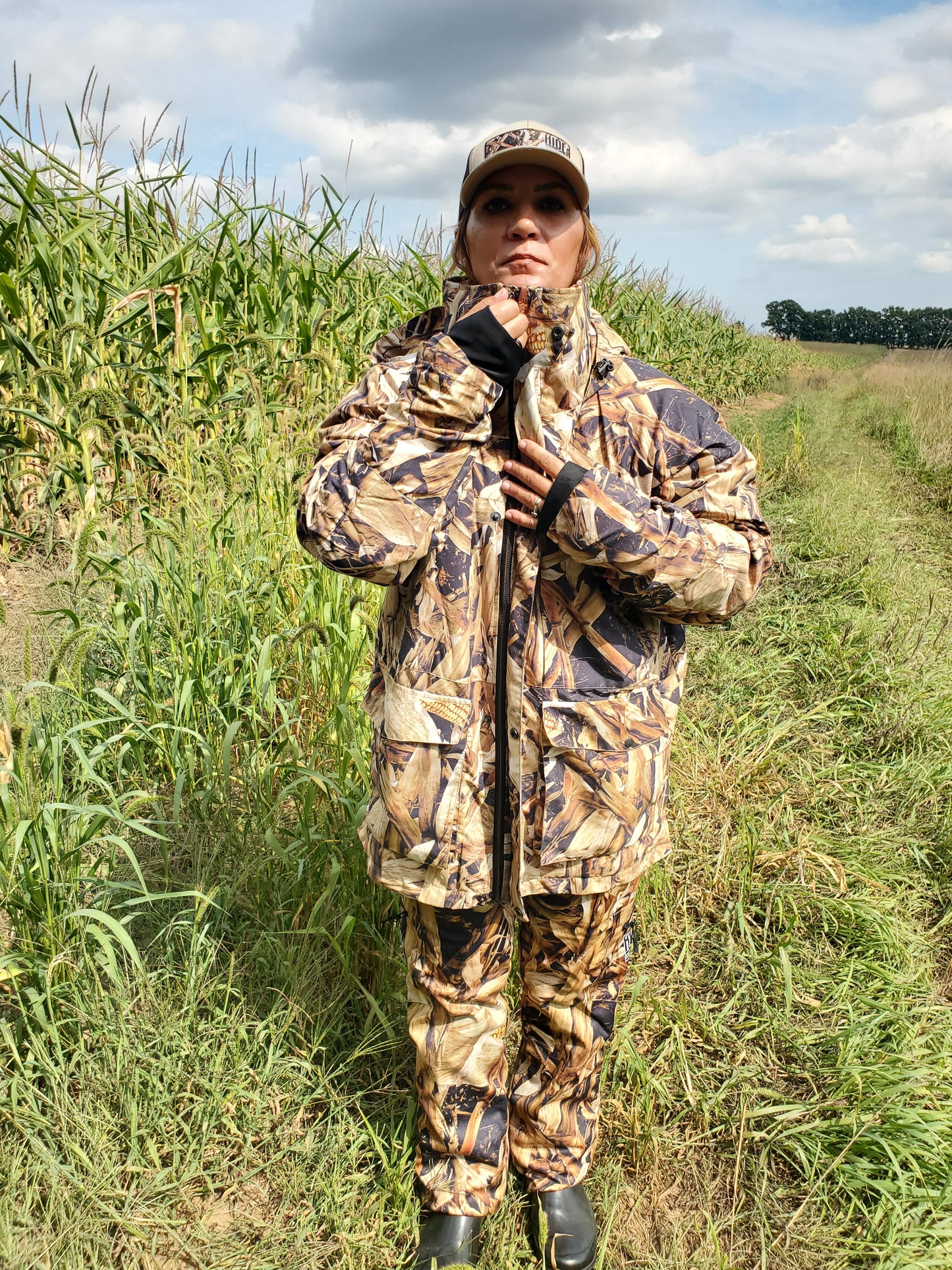 CLEARANCE - FALL CORN STALK - "HELL YES! Series" - Water Resistant, Mid-weight Jacket