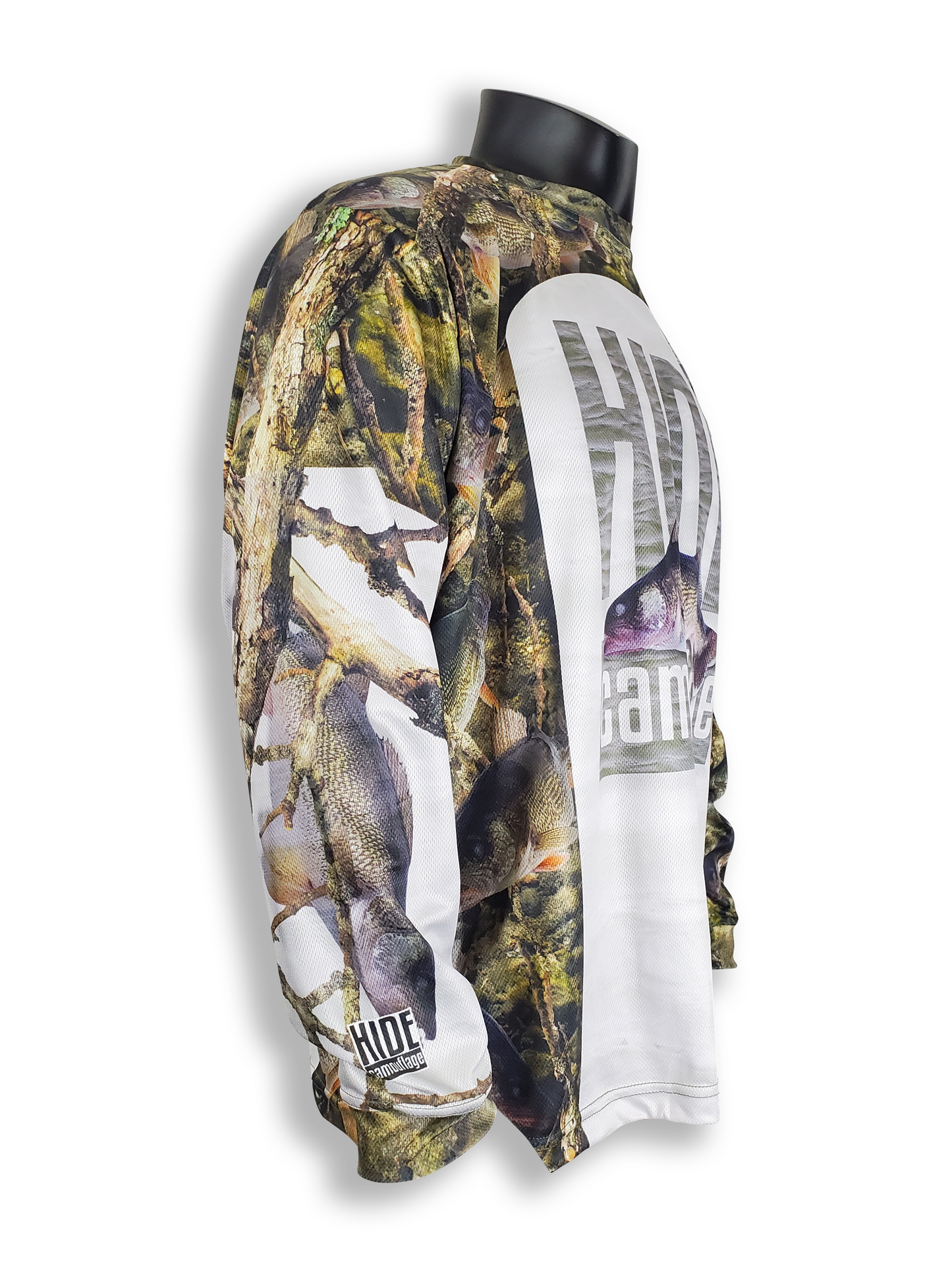 LIFESTYLE Fishing Apparel - HIDE LOGO Walleye - Long Sleeve Crew Collar T-Shirt