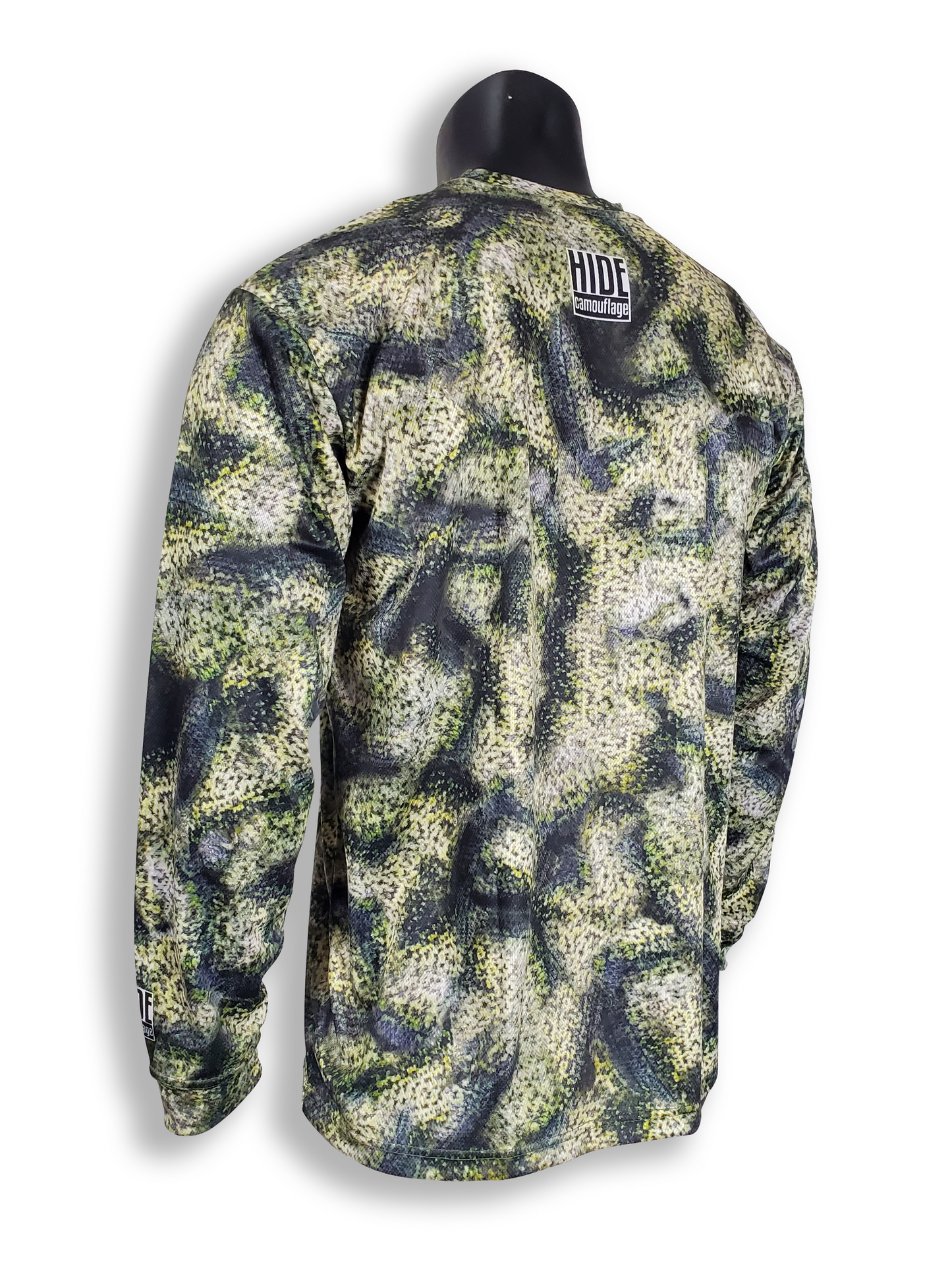 Clearance - Crappie Skin Camo - Long Sleeve Crew Collar T-Shirt