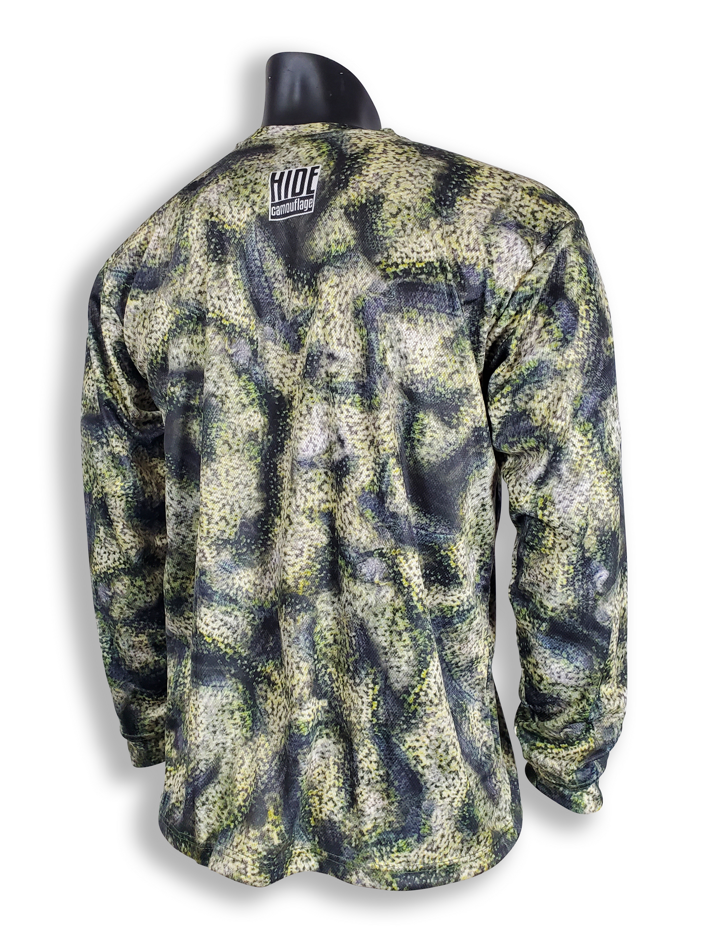 Clearance - Crappie Skin Camo - Long Sleeve Crew Collar T-Shirt