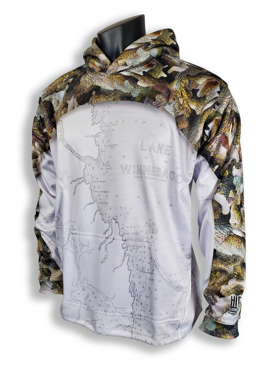 LIFESTYLE Fishing Apparel - Winnebago Walleye Skin - Hoodie