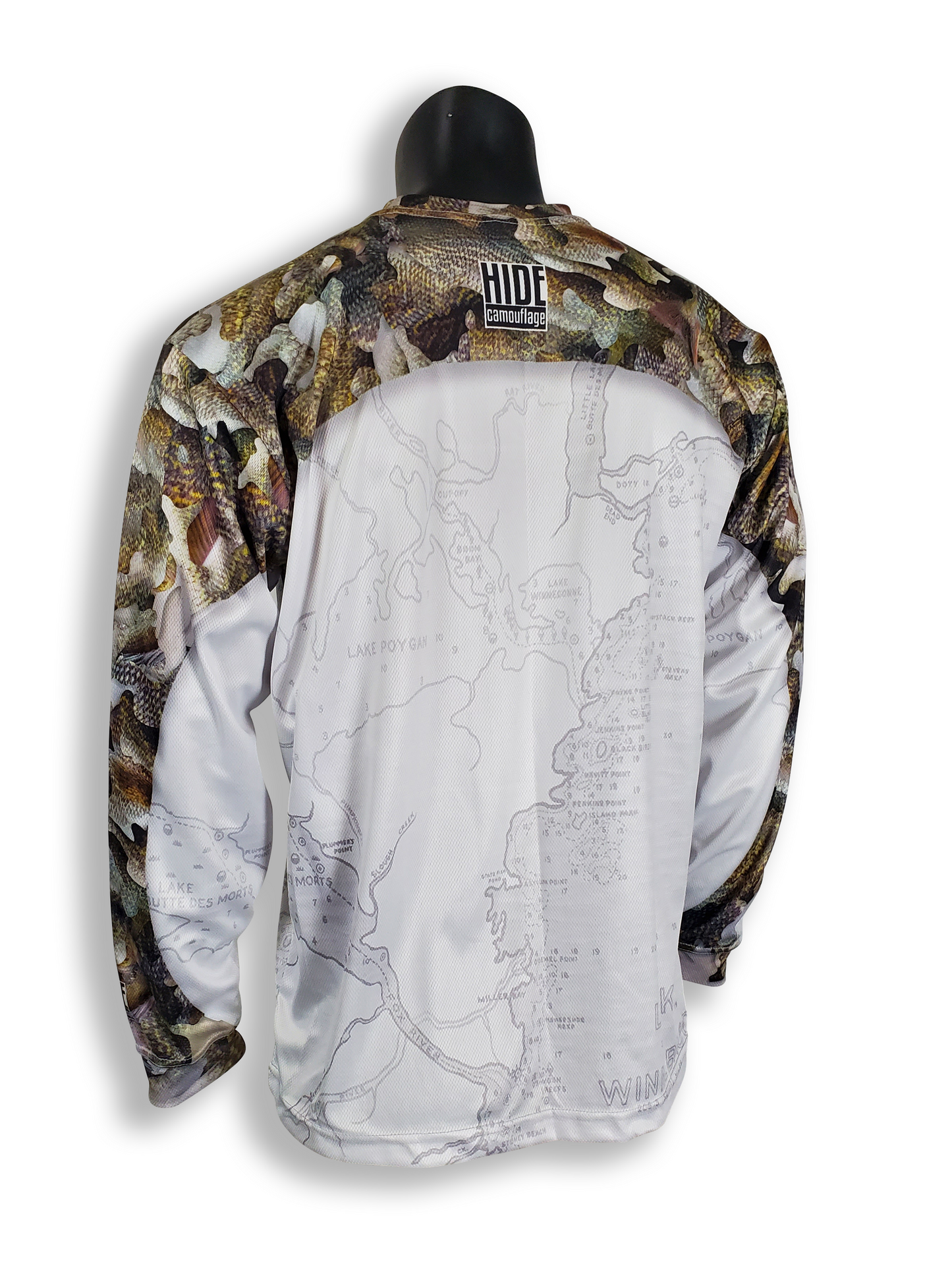 LIFESTYLE Fishing Apparel - Winnebago Walleye Skin - Long Sleeve Crew Collar T-Shirt