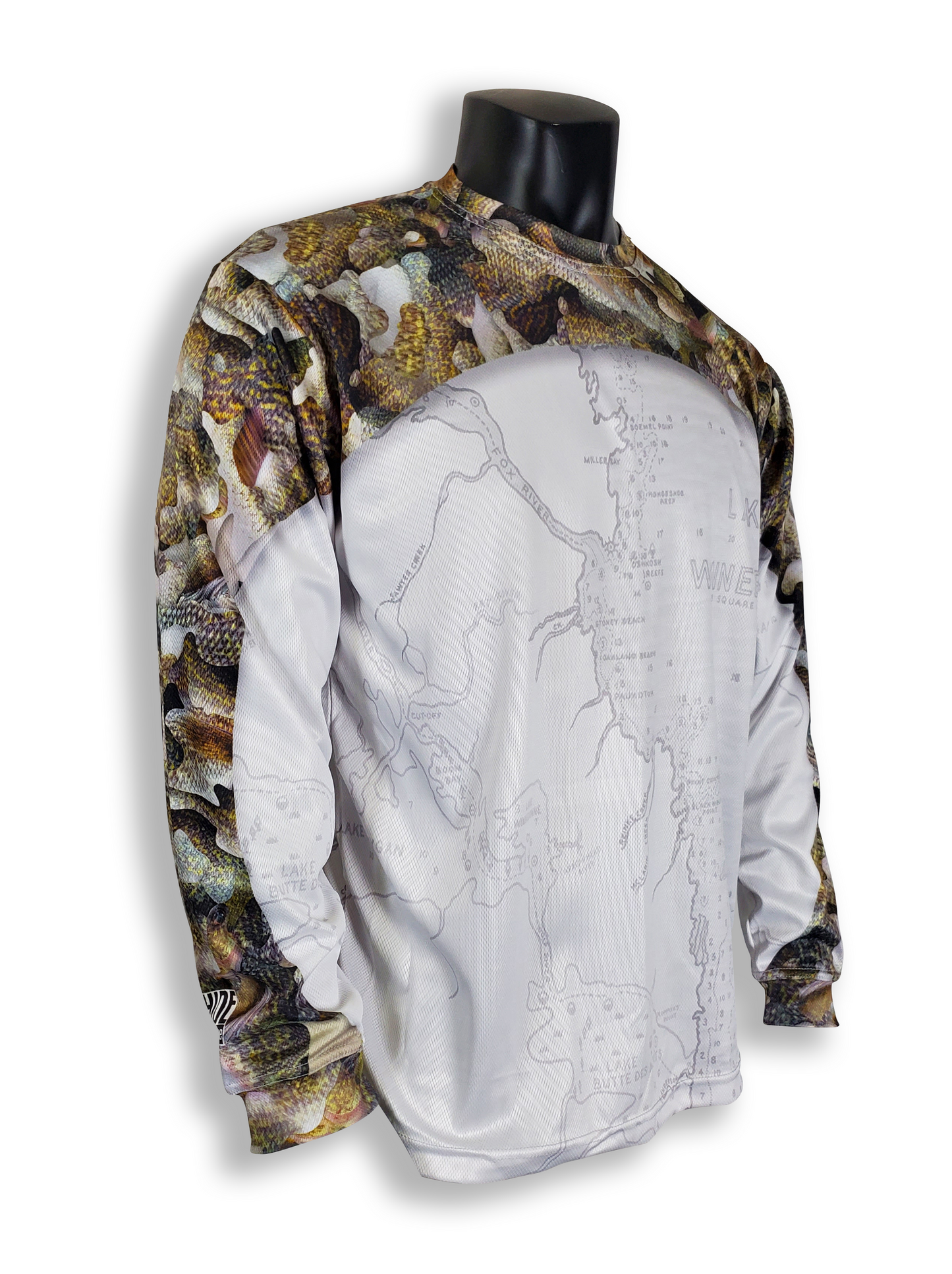 LIFESTYLE Fishing Apparel - Winnebago Walleye Skin - Long Sleeve Crew Collar T-Shirt