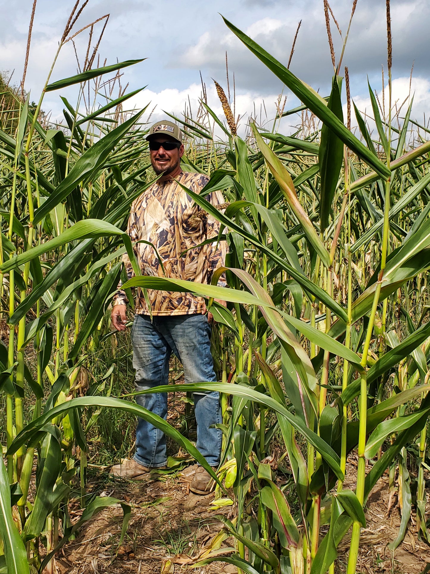 Fall Corn Stalk - "HELL YES! Series" - Long Sleeve T-Shirt