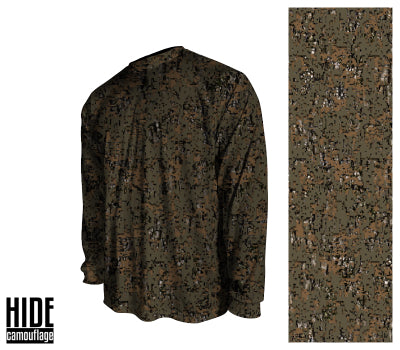 Signature Series - Custom Designed Camouflage - Long Sleeve Crew Collar T-Shirt