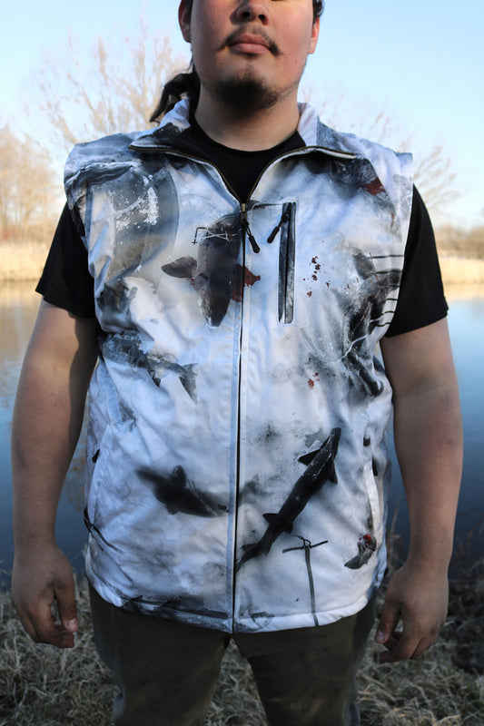 CLEARANCE - Sturgeon Spearing Snow Camo - Vest