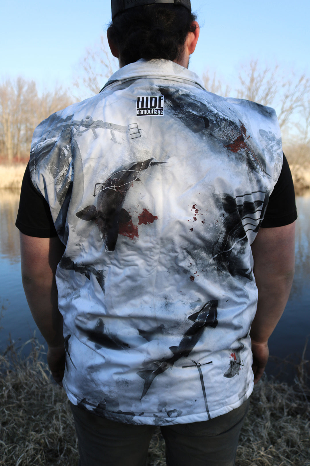 CLEARANCE - Sturgeon Spearing Snow Camo - Vest