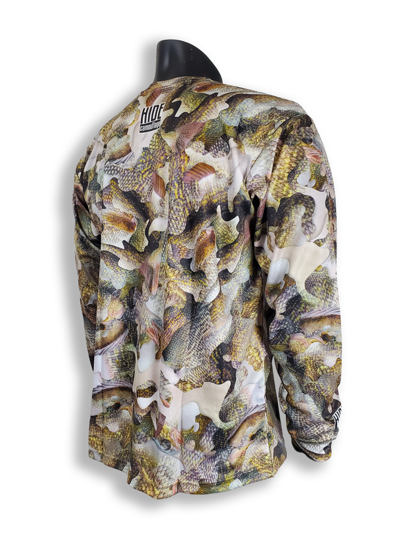 LIFESTYLE Fishing Apparel - Walleye Skin Camo - Long Sleeve Crew Collar T-Shirt