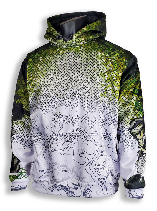 LIFESTYLE Fishing Apparel - Bass Scales - Hoodie