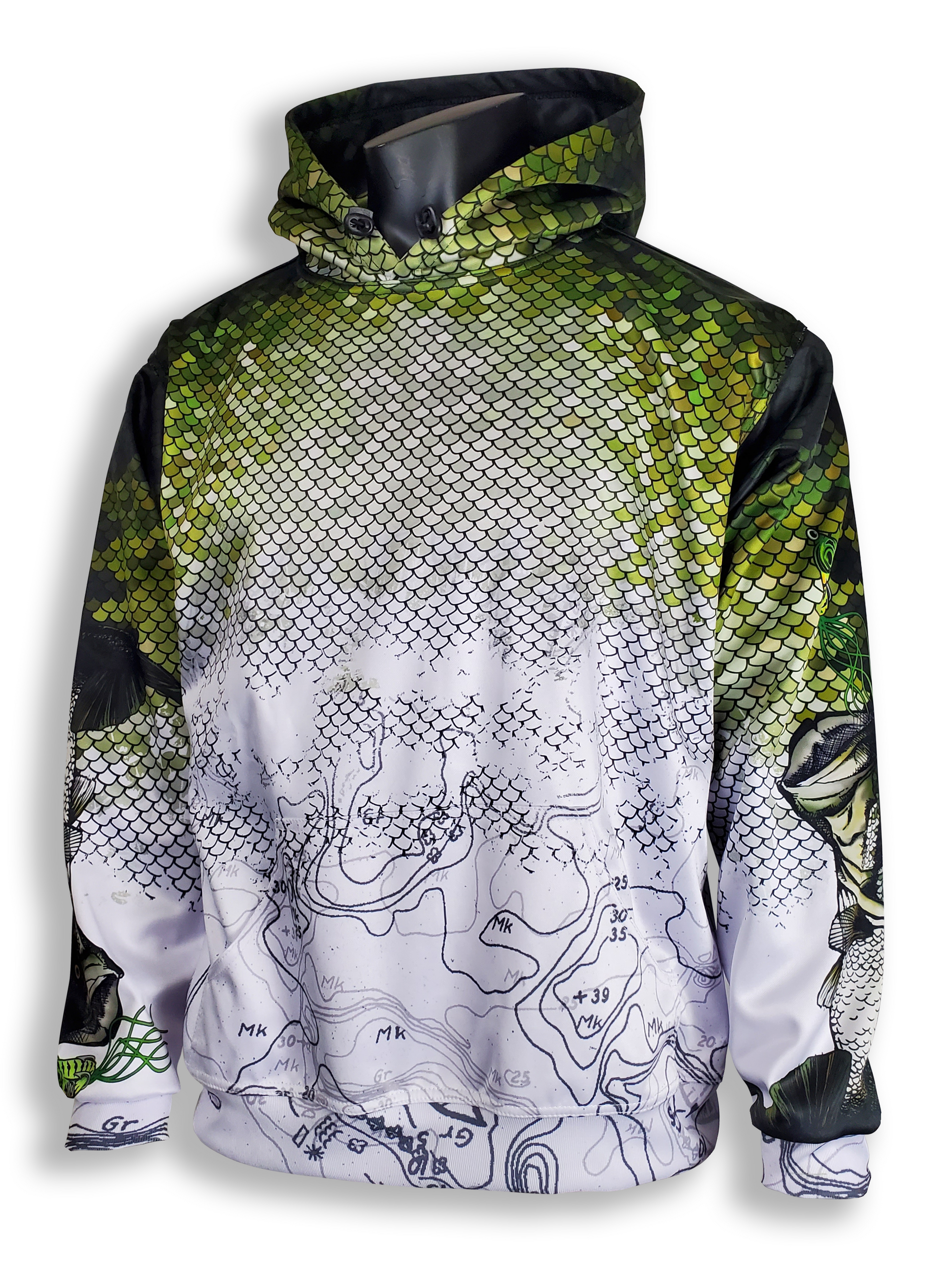 LIFESTYLE Fishing Apparel - Bass Scales - Hoodie – Hide Camouflage